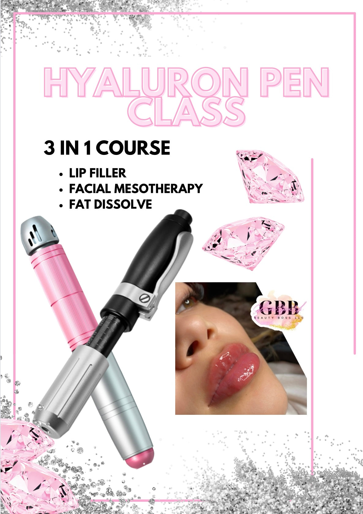 In Person • Hyaluron Pen 3 in 1 Course - Lip Fillers, Facial Mesotherapy and Fat Dissolving